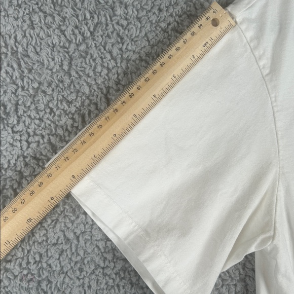 AGOLDE Salma Tee Crewneck Short Sleeve Cotton Relaxed White Top Size S - Picture 8 of 16